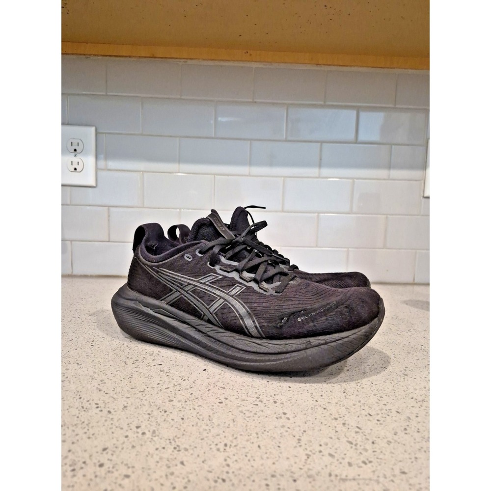 ASICS Running Shoes GEL-NIMBUS 27 1011B958.001 Black Graphite Grey Men's Sneaker